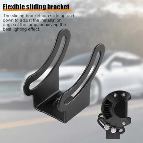 2PCS Car LED Light Bar Slide Mounting Brackets Kit, Adjustable Bottom Style2