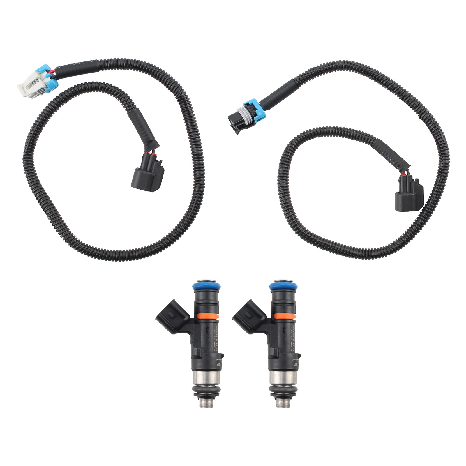 2X Fuel Injectors w/ Harness Fit For Polaris Ranger XP 800 Ranger 800 2011-2014