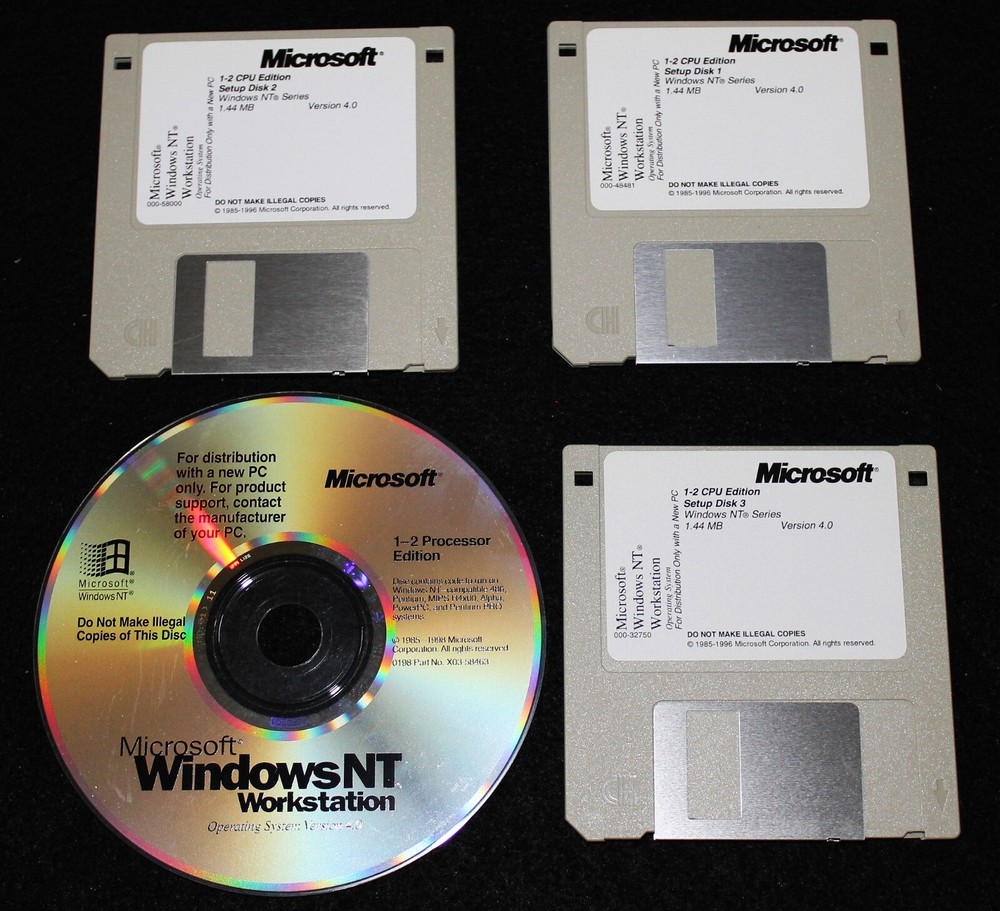 Microsoft Windows NT Workstation With Product Key and Extras