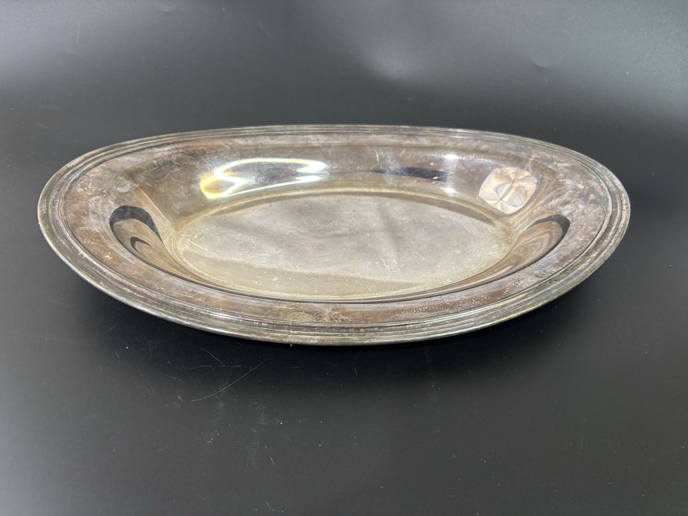 Vintage Concord International Silver Company Oval Serving Platter 12" x 7"