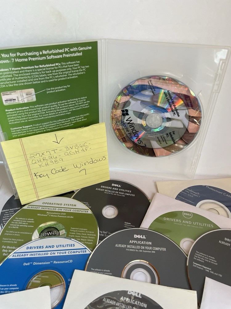 DELL OPERATING SYSTEM APPLICATION DRIVERS & UTILITIES DISCS Big Lot