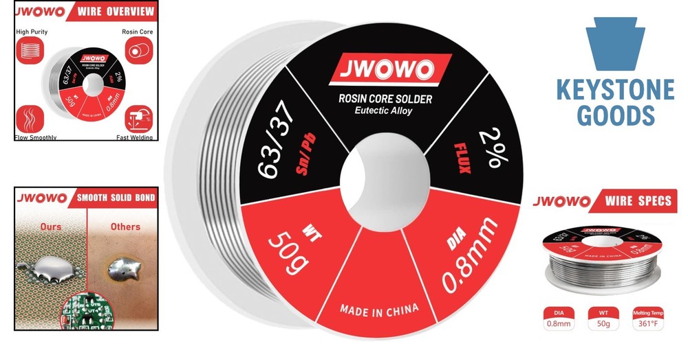 Precision 0.8mm Rosin Core Solder Wire for Electronics