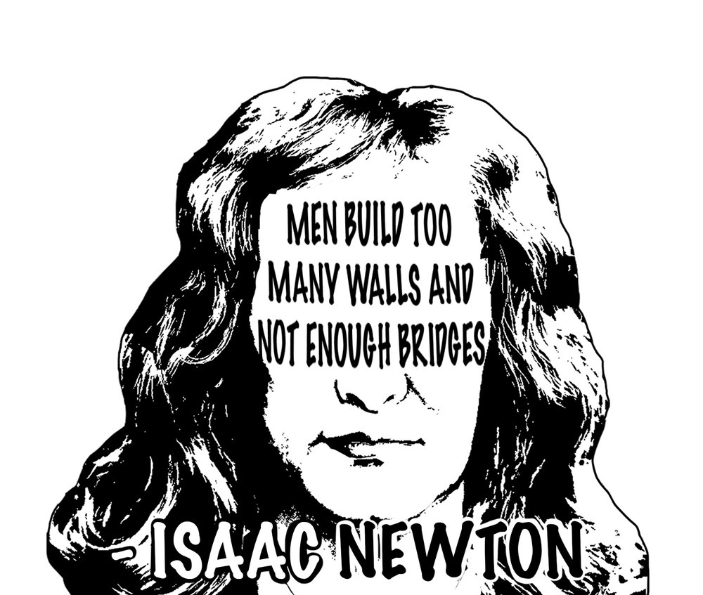 Isaac Newton Quote Sticker Collection