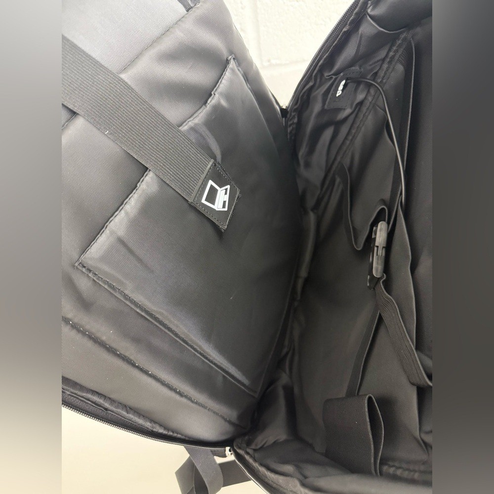 Hard shell Glossy Black Gaming Laptop Backpack