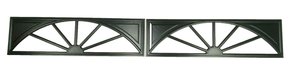 2 Amarr Wagon Wheel Replacement Insert for Long Panel Amarr Garage Door Black