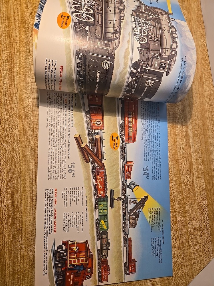 AMERICAN FLYER GILBERT TRAINS CATALOG 1955