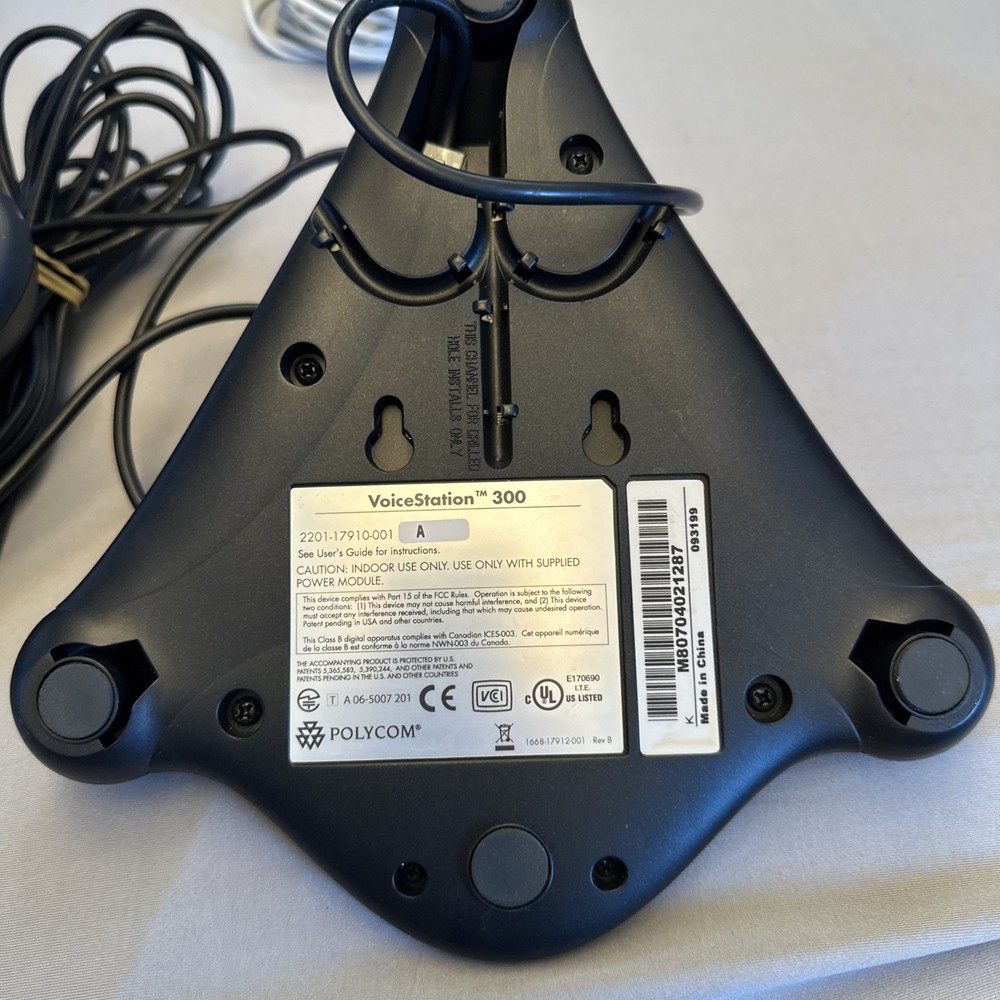 Polygom VoiceStation 300 Analog Includes Wire Wall Module Tested