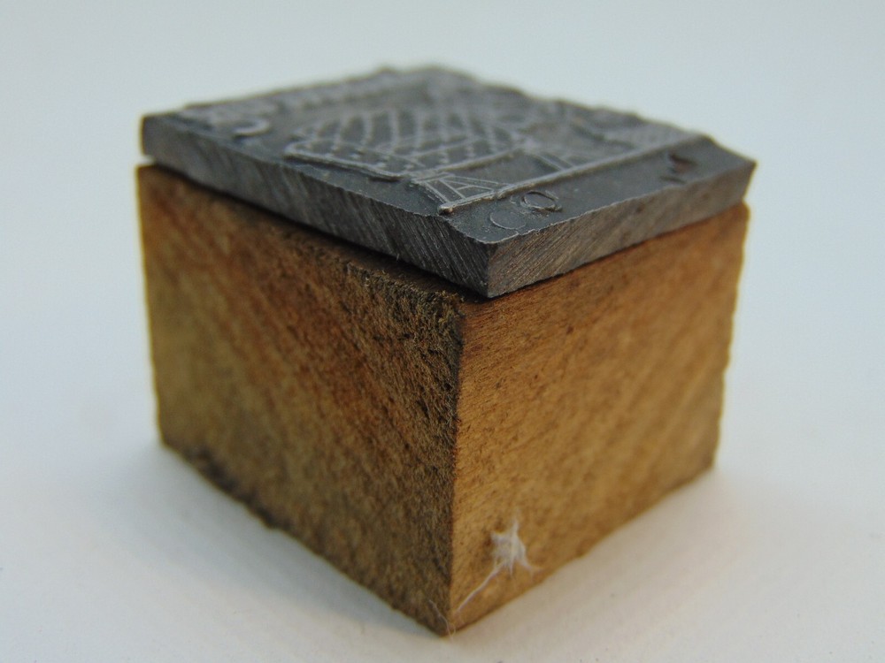 Vintage Printing Letterpress Printers Block Upholstering