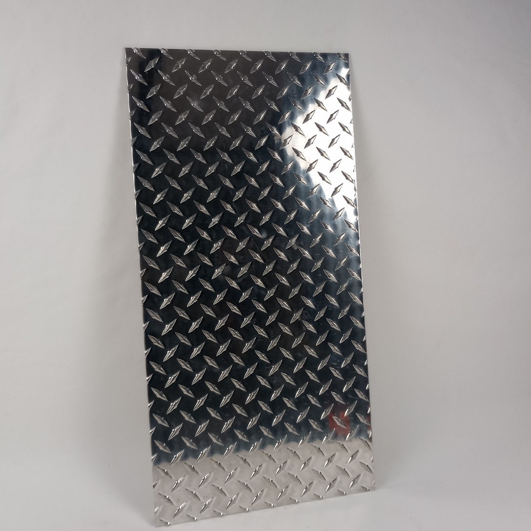 12" x 24" Diamond Plate Aluminum .125" Thick (1/8 in) - Treadplate, 3003 Alloy