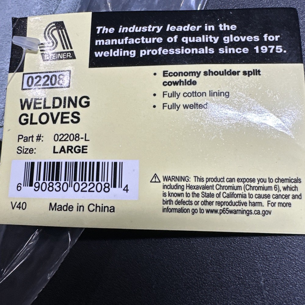 Steiner 02208 Welding Gloves, Size Large