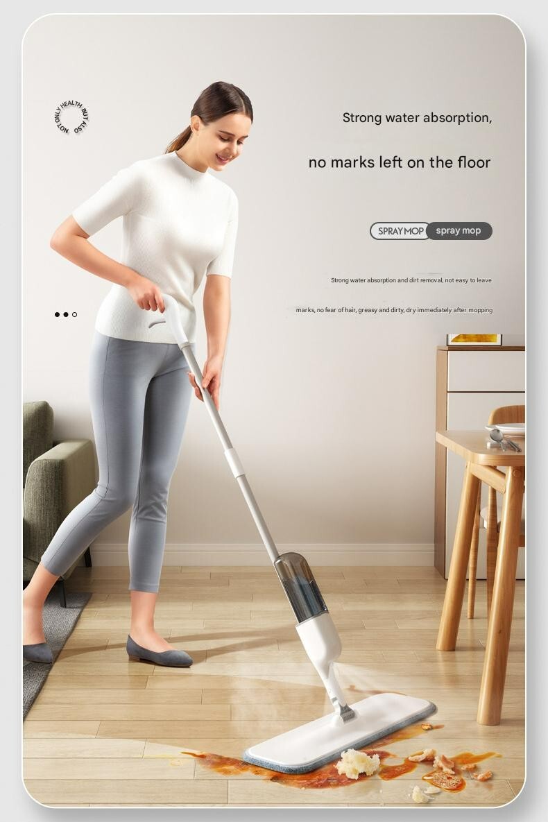 Spray Mops for Floor Cleaning with 5 Washable Pads, Wet Dry Microfiber Mop Home