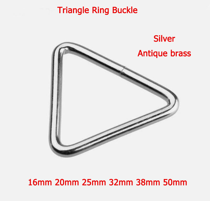 16-50mm Triangular Loop Rings Metal Buckles DIY Accessories Hardware for Webbing