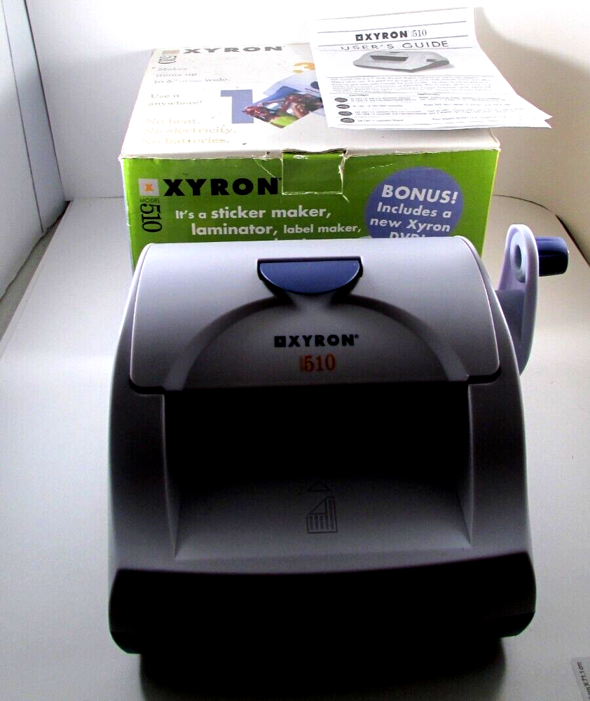 USED Xyron Model 510 Creative Sticker Tool Multi-Use Laminating Machine