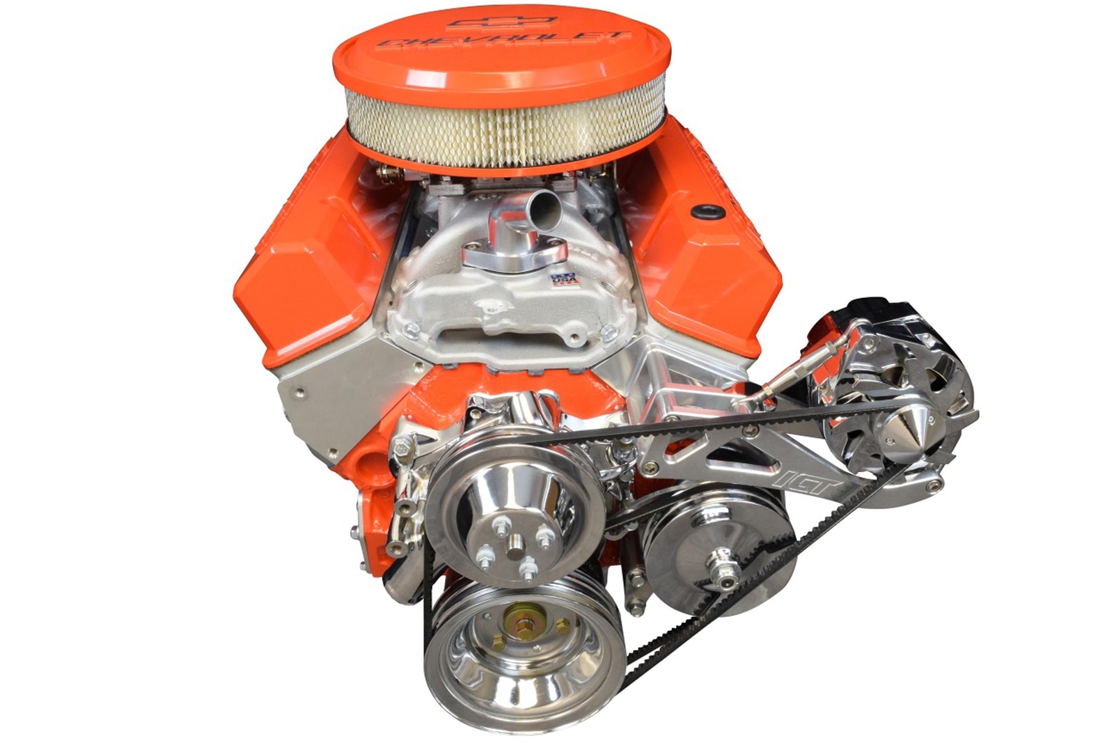 SBC Drivers Side Alternator Bracket Adjustable Long Water Pump Small Block 350