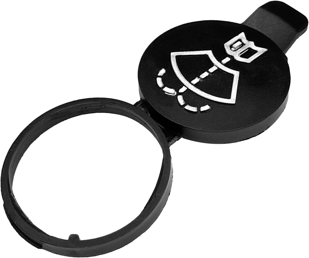 2PCS Windshield Washer Fluid Cap Windshield Wiper Fluid Cap for GMC/Chevy Silver