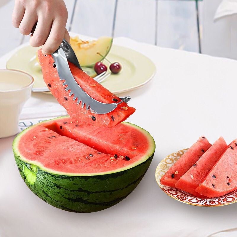 Watermelon Slicer Cutter Knife Server Corer Scoop Kitchen Knife Tools