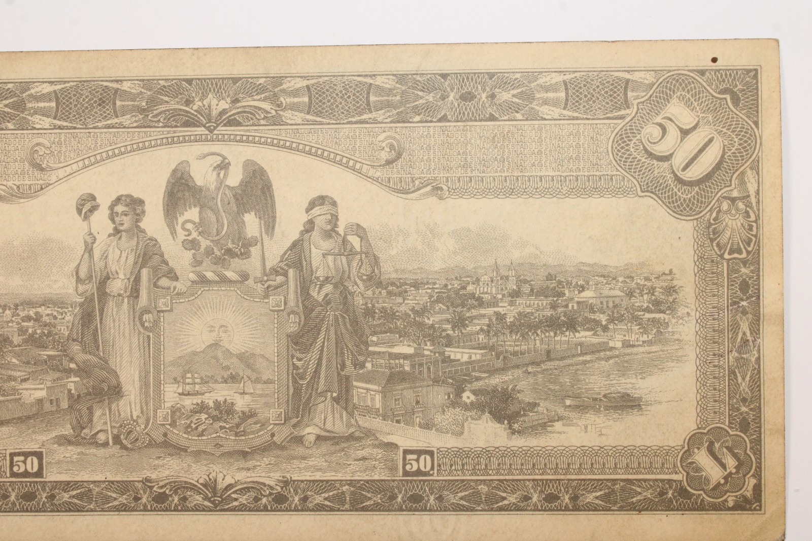 Mexico, 50 Pesos, Estado de Sinaloa, 1915 # 0424