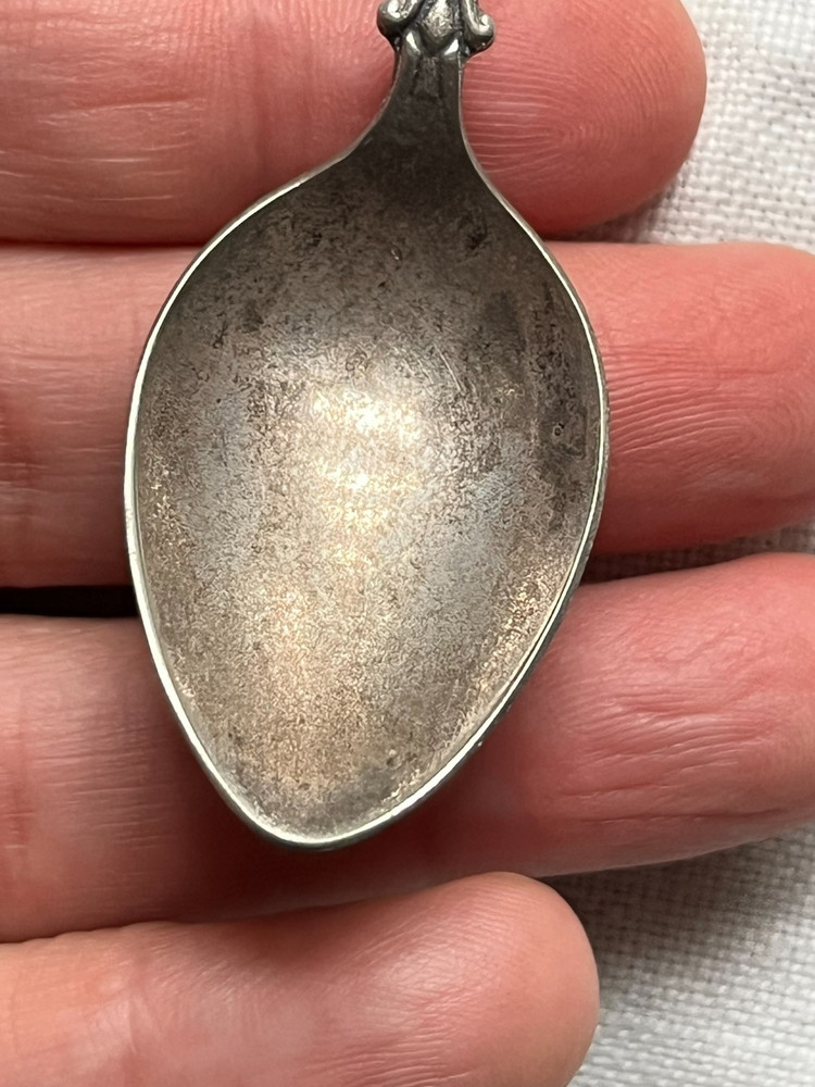VTG 1971 ROOSEVELT DIME US COIN SOUVENIR SPOON SYNERGISTICS SILVERPLATE HOLLAND