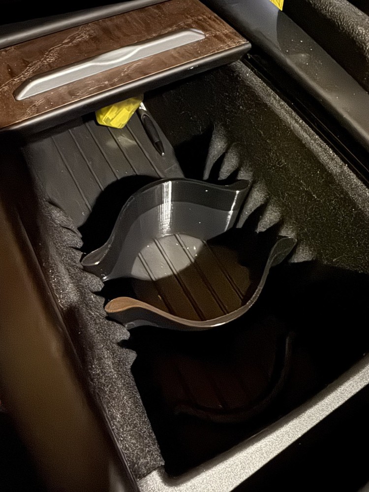 2016-2020 Tesla Model S X Front Console Cup Holder Divider Insert Upgrade