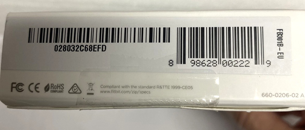 FITBIT Zip Wireless Activity Tracker Sweat Rain Splash Proof FB301M Blue - READ