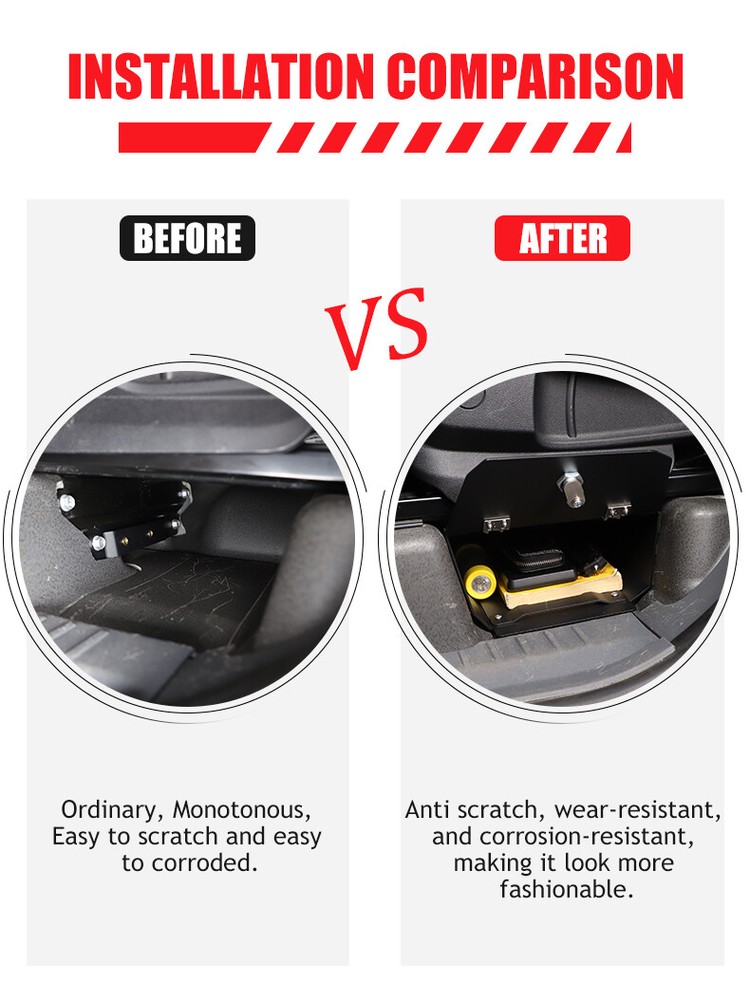 Metal Under Seat Insert Storage Box Organizer With Lock For Ineos Grenadier