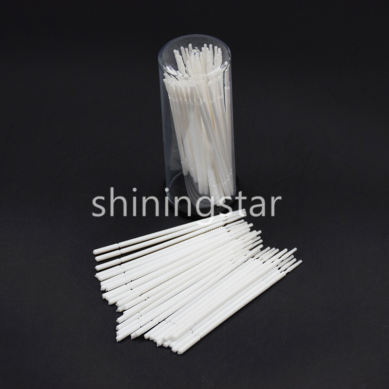 500x Dental Micro Brush Disposable Bendable Applicator Tips Long Cylinder White