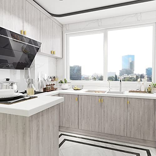 Rergy 10 Pack Gold Cabinet Knobs Brushed Brass Cabinet Knobs Kitchen Dresser ...