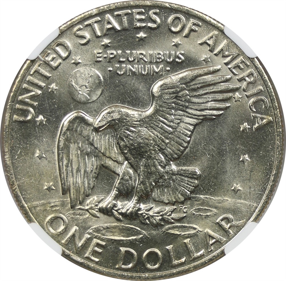 1973 $1 NGC MS 65 Eisenhower IKE Dollar