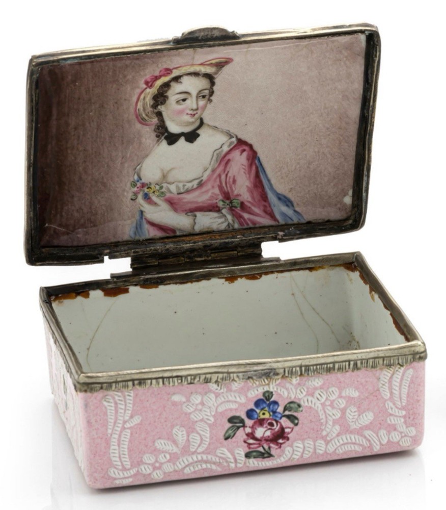 18th Century Copper Enameled Snuff Box