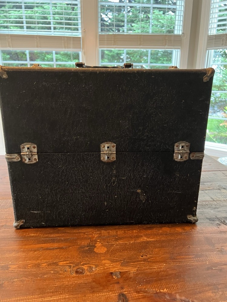 Vintage repairman’s service toolbox