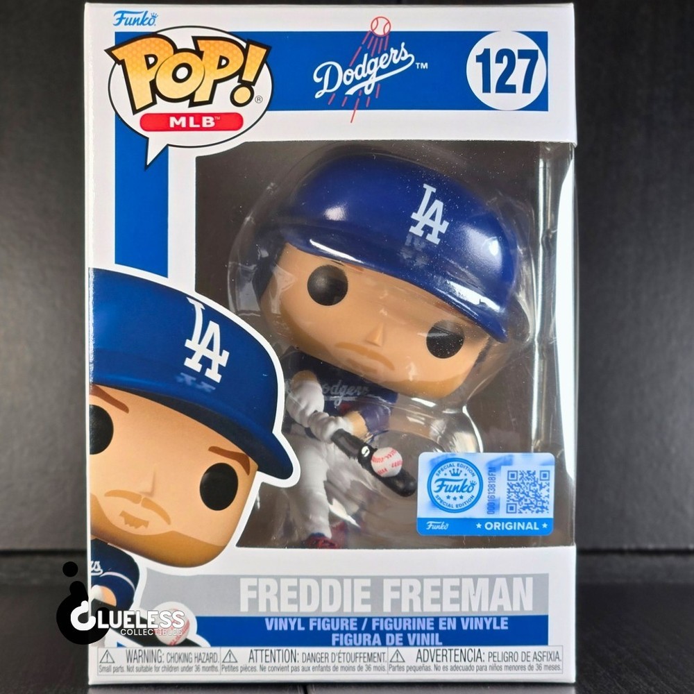Funko Pop! Dodgers Freddie Freeman #127 (Blue) Hollywood Exclusive & Protector