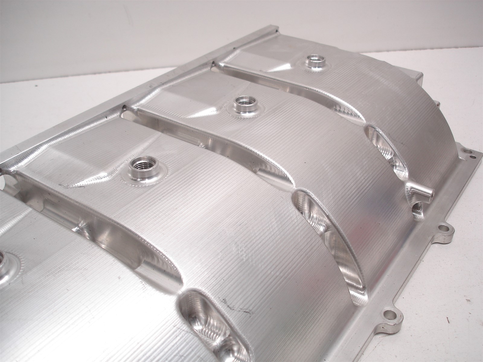 NASCAR BILLET ALUMINUM SEGMENTED GM R07 R07.2 CHEVY DRY SUMP OIL PAN - NO COVER