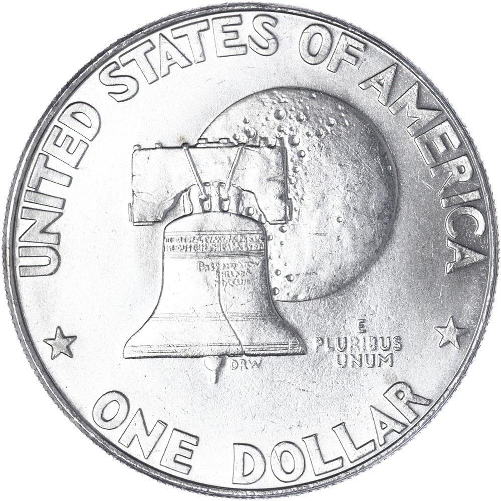 1976 D Eisenhower Bicentennial Dollar Type 1 BU Ike Coin