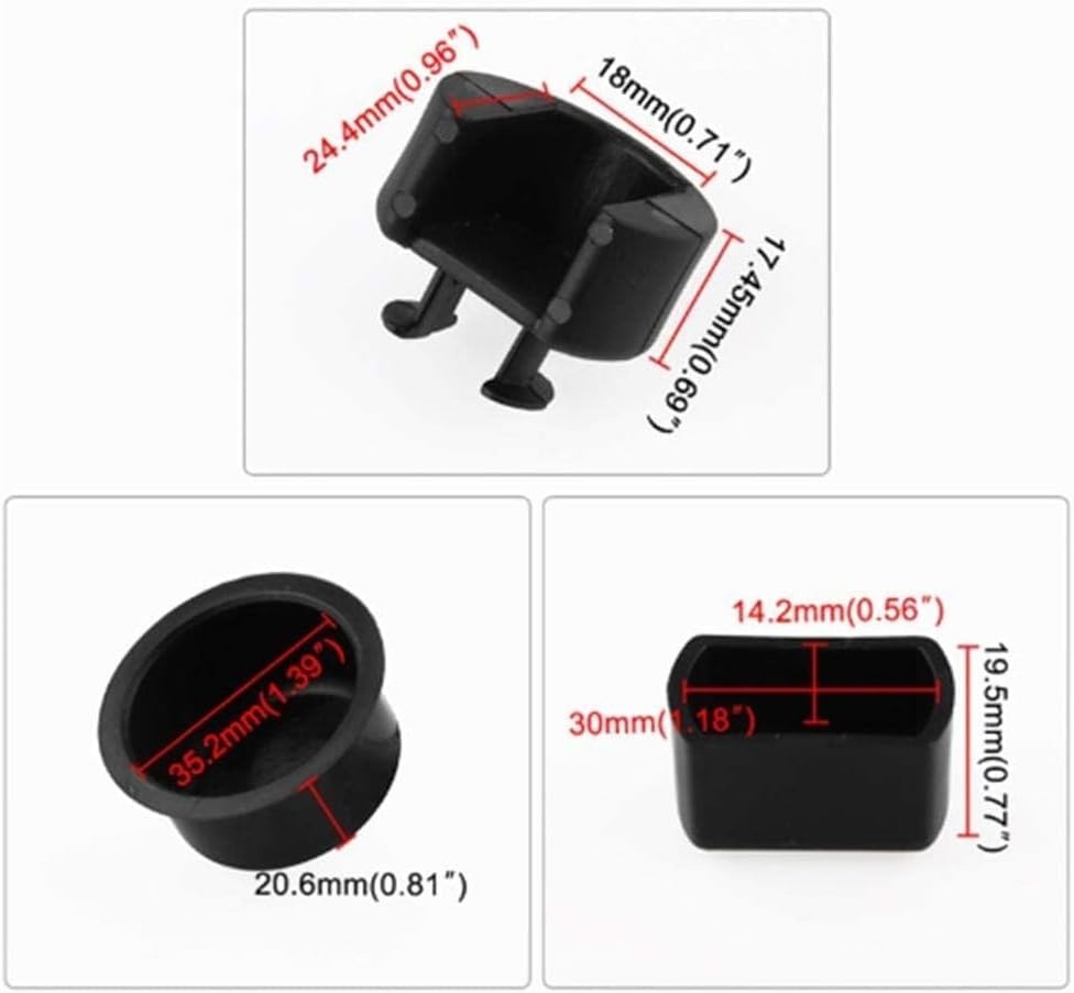 Car Rear Door Hinge Kit, 4pcs/Set Tailgate Hinge Pivot Bushing Insert Kit 386...