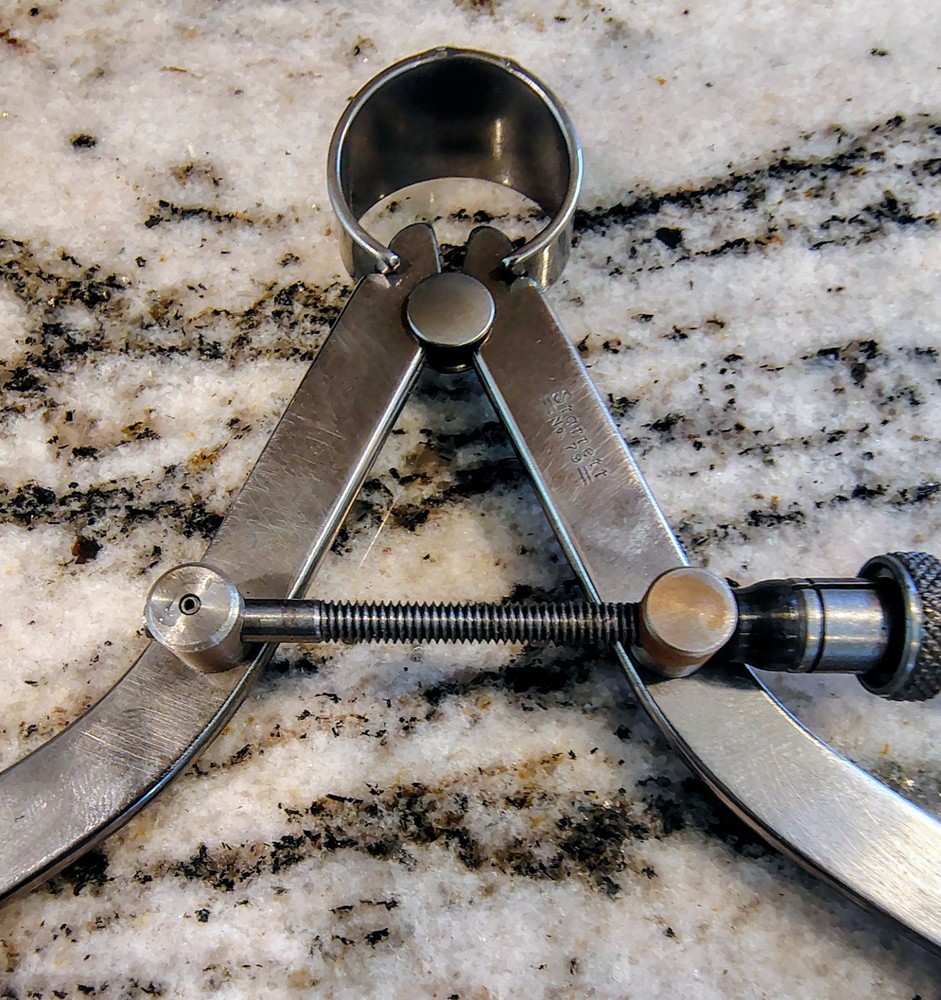 🗽VINTAGE STARRETT NO 79 6" OD CALIPER WITH QUICK NUT