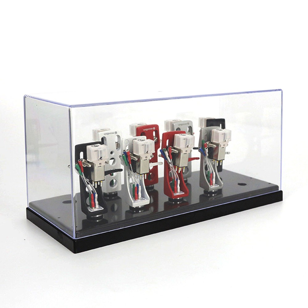 Acrylic Box Turntable Stylus Holder Headshell Cartridge Keeper Phono Shell Case