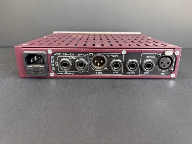 Summit Audio 2BA-221 Line and Microphone Preamp