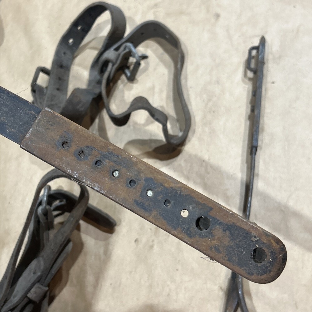 Vintage Spikes Lineman Pole Tree Climbing Gaffs