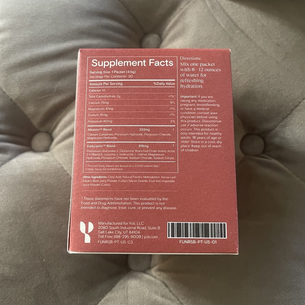 YOLI Caffeine Free - Fun Raspberry EXP 10/2027