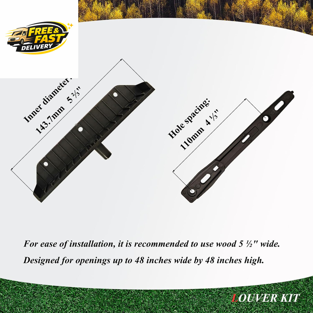 Louver Bracket Kit, Deck Sunblind System, Shutters Hardware System for Windows G