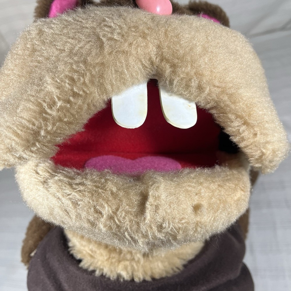 Vintage Puppet Large Hand Arm Puppet Beaver/Chipmunk Brown Muppet Handmade?
