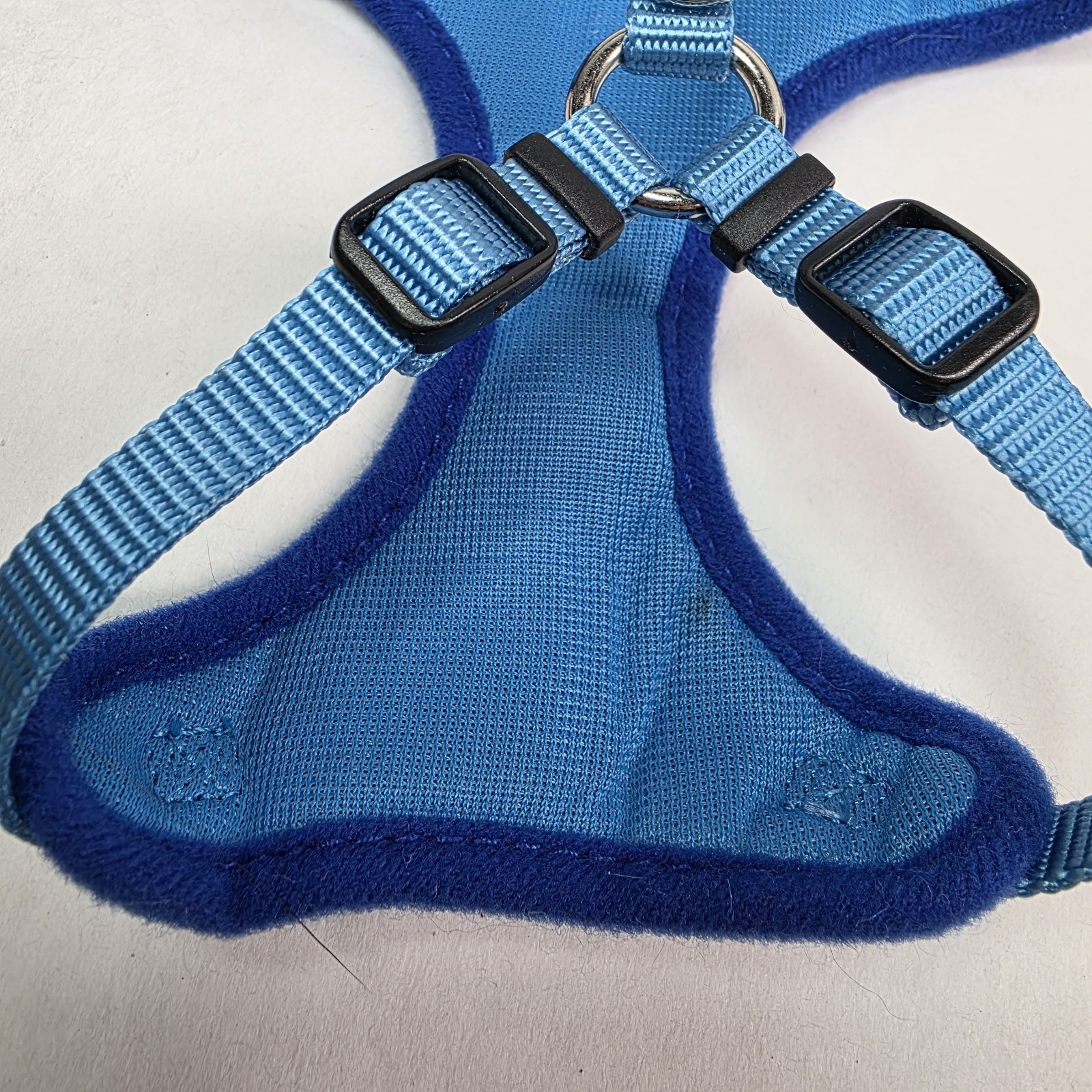 Adjustable Cat Harness W/Leash Blue One Sz Fits Most Adjustable Great Condition