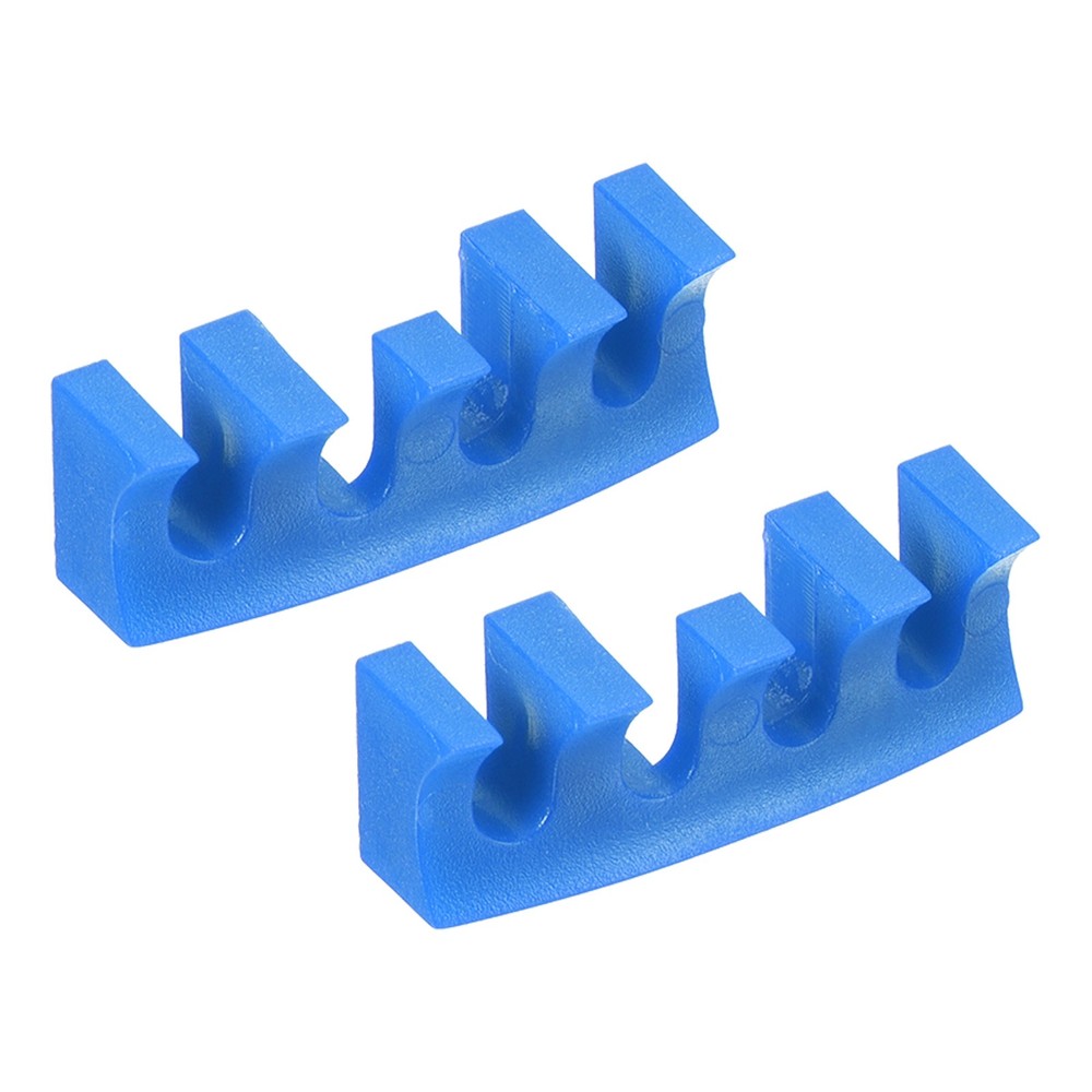 2Pcs Embedded Badminton Stringing Racquet Load Spreader Adapter Protector, Blue