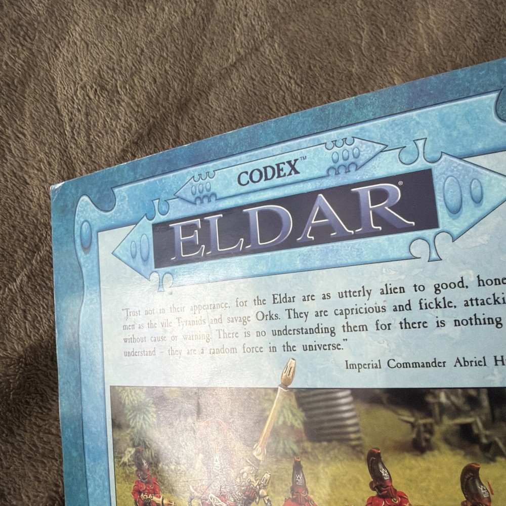 Warhammer 40K - “Codex Eldar” 3rd edition 1999. Acceptable condition. #2