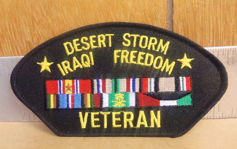 Desert Storm - Iraqi Freedom Veteran Embroidered Patch