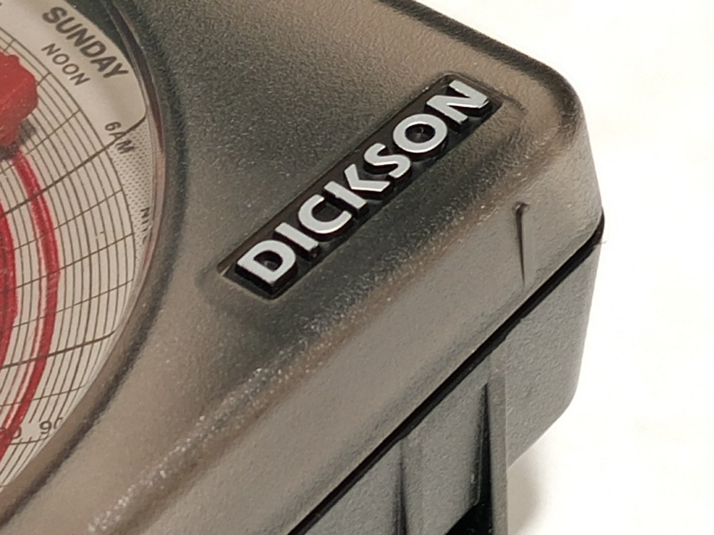 Dickson 4in temperature chart recorders, 7-day, LCD display as shown, untested