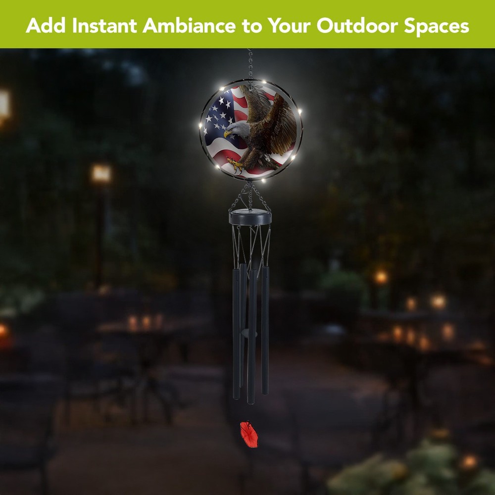 Briarwood Lane Freedom Eagle Illuminated Wind Chime