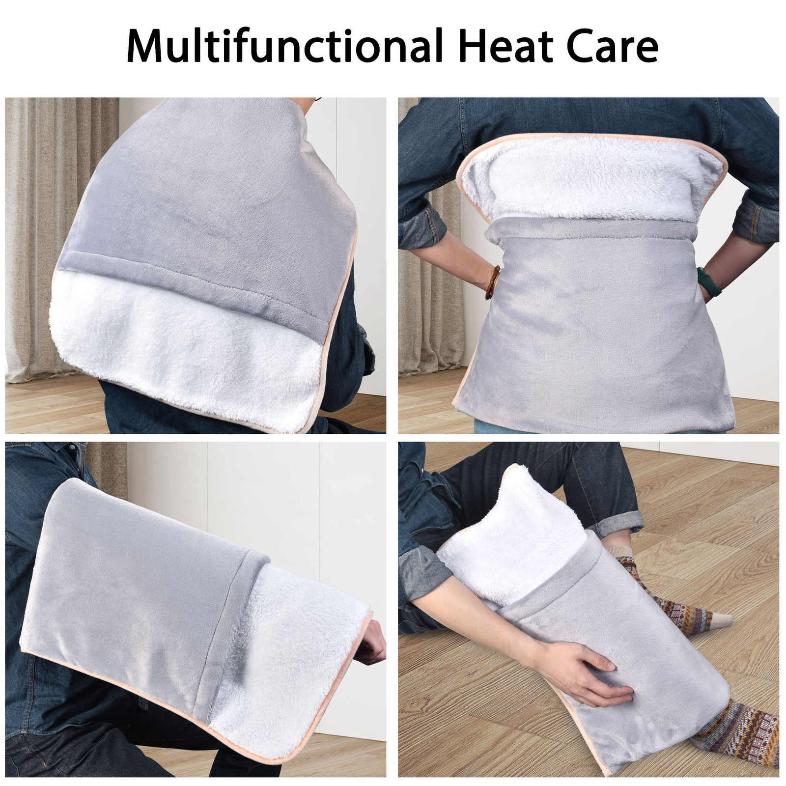 Electric Heated Foot Warmers Unisex Winter Foot Heating Pad with Auto Shut Off