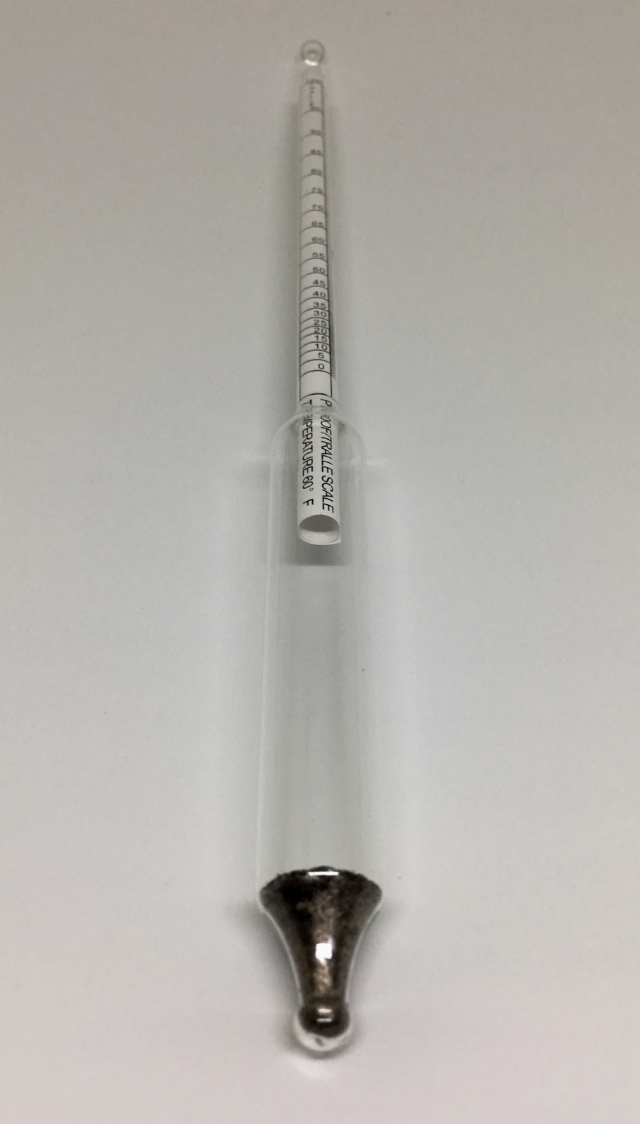 PROOF & TRALLE HYDROMETER ALCOHOL METER DISTILLING TEST SPIRIT SCALE 0-200%