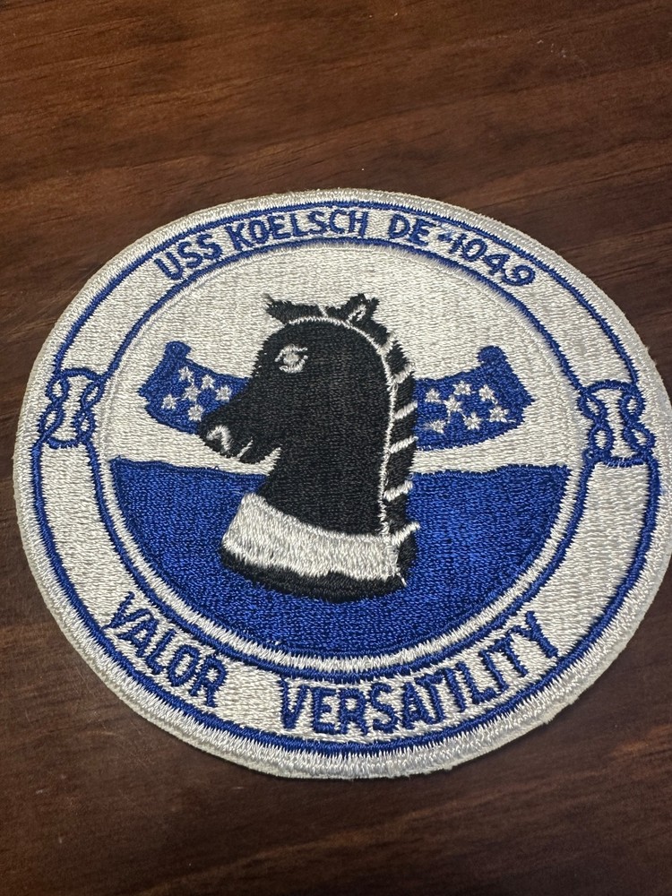 Vintage US Navy USS Koelsch DE-1049 Ship Patch